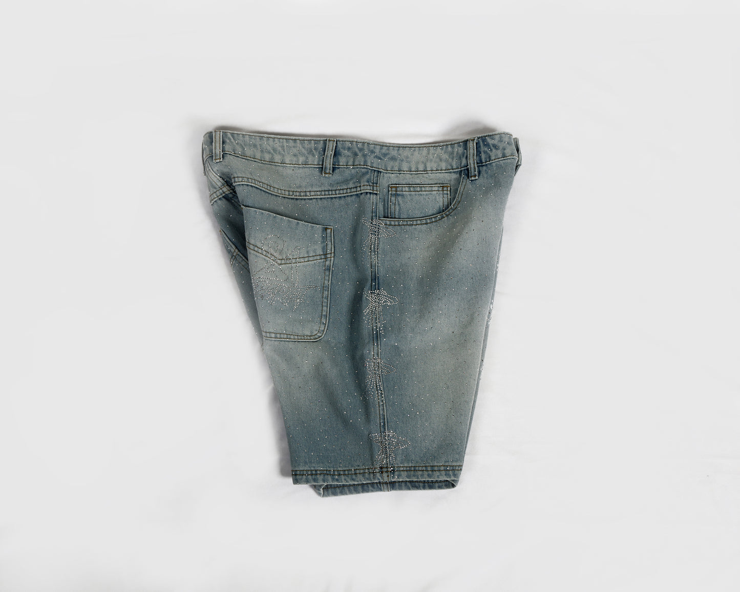 Rhinestones shorts (Blue) pre-orden