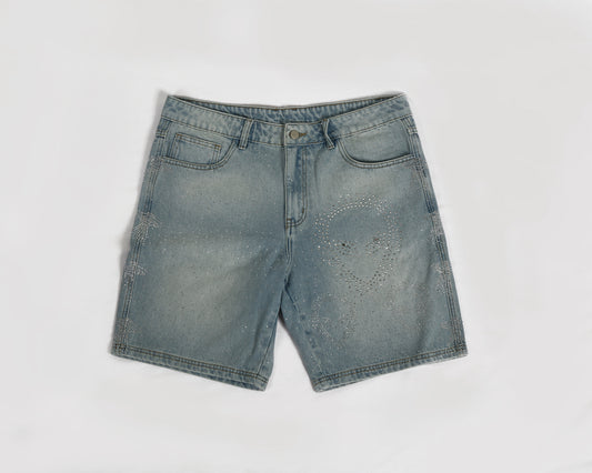 Rhinestones shorts (Blue) pre-orden